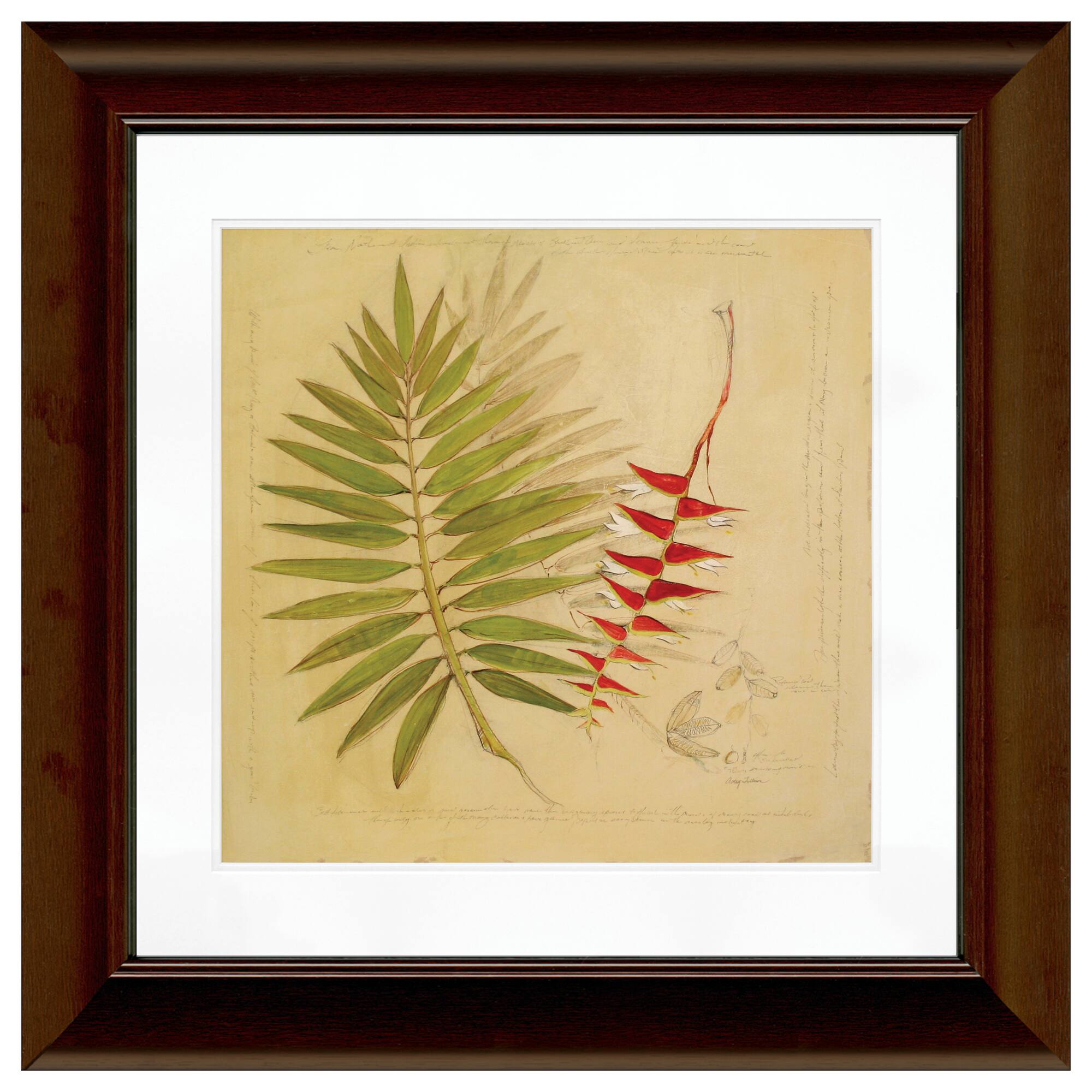 Timeless Frames® Green & Red Palms Framed Wall Art